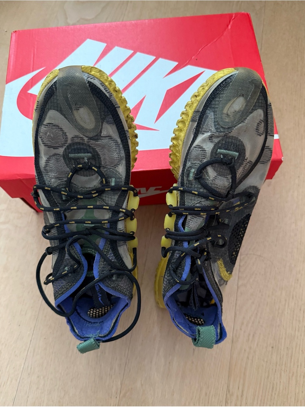 Nike Flow ISPA SE Low top rare Camo Trail Running Hiking Shoes Unisex W8/M7 EUC